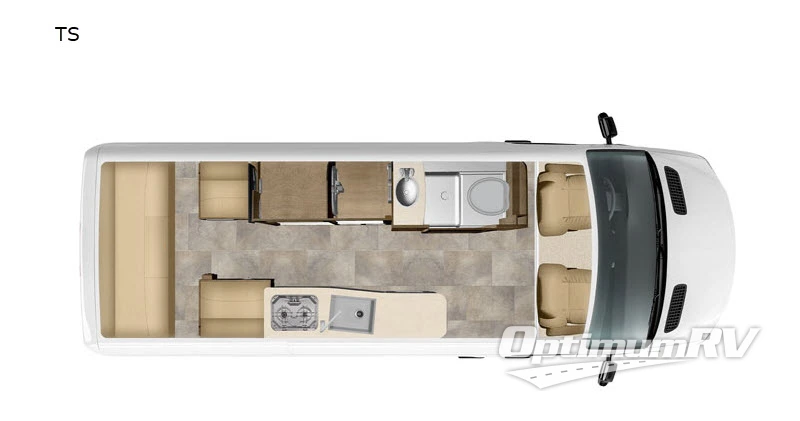 2021 Pleasure-Way Plateau TS RV Floorplan Photo