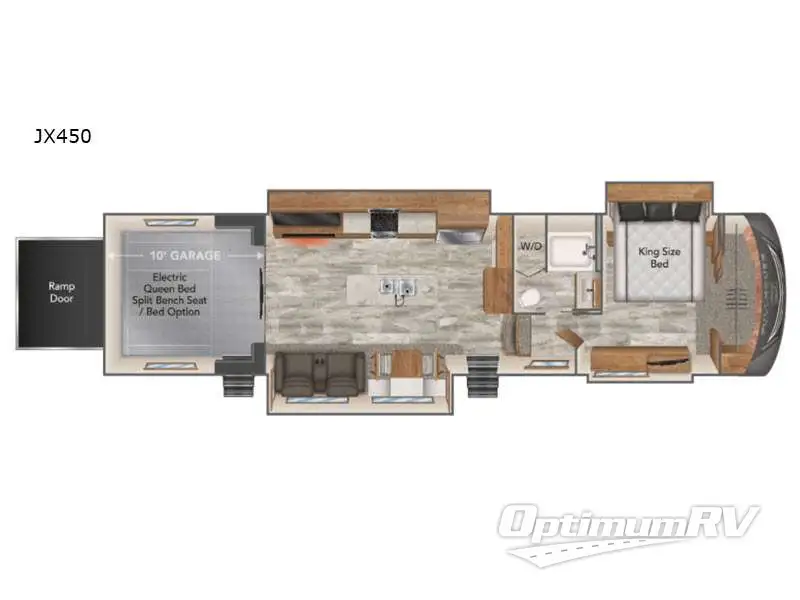 2022 DRV Luxury Suites FullHouse JX450 Floorplan Photo