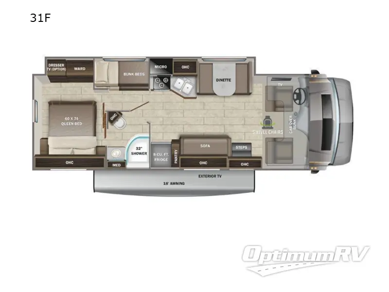 2022 Entegra Odyssey 31F Floorplan Photo