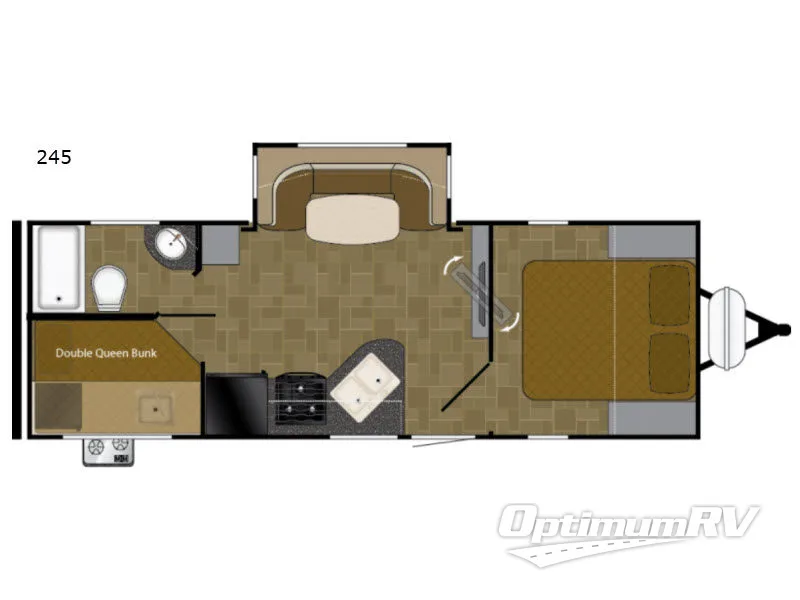 2017 Heartland Mallard 245 RV Floorplan Photo