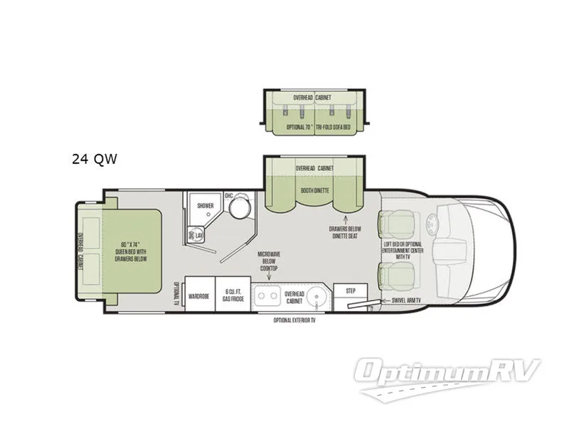 2019 Tiffin Wayfarer 24QW Floorplan Photo