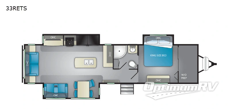2020 Heartland North Trail 33RETS RV Floorplan Photo