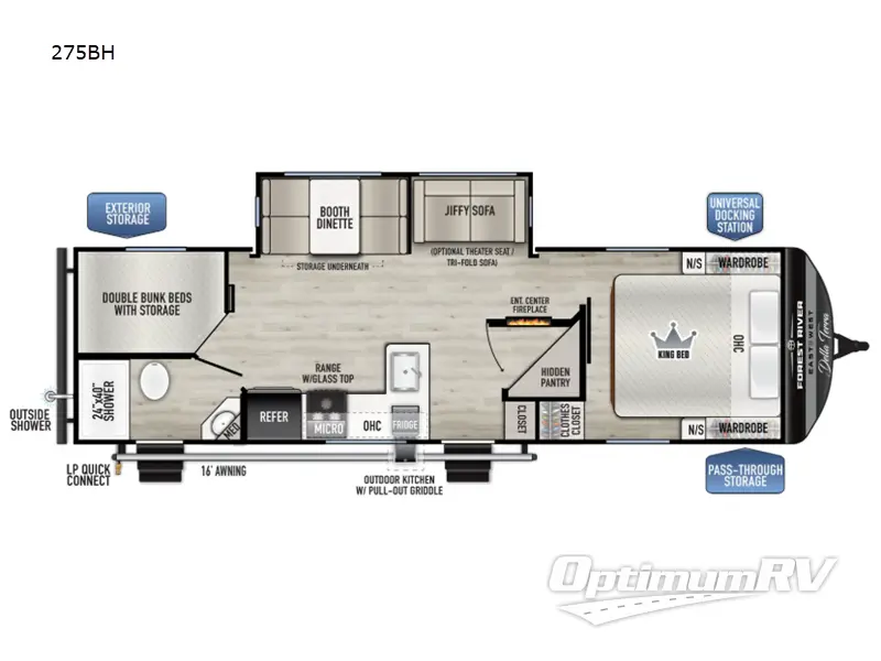 2026 East To West Della Terra 272BH Floorplan Photo