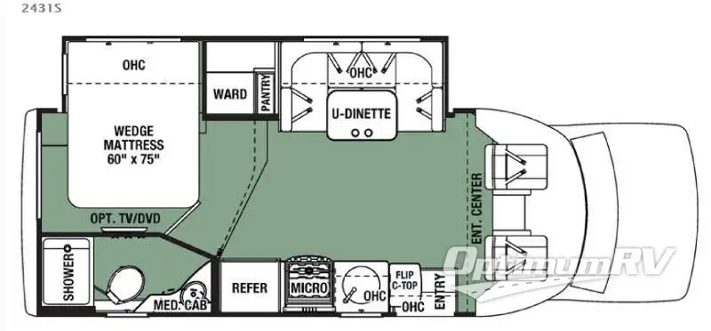 2016 Forest River Forester Grand Touring Series 2431S Floorplan Photo