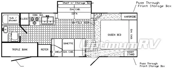 2005 Palomino Palomino T-26 BHSL Floorplan Photo