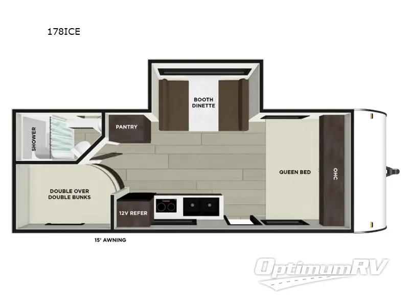 2026 Forest River Wildwood FSX 178ICE Floorplan Photo