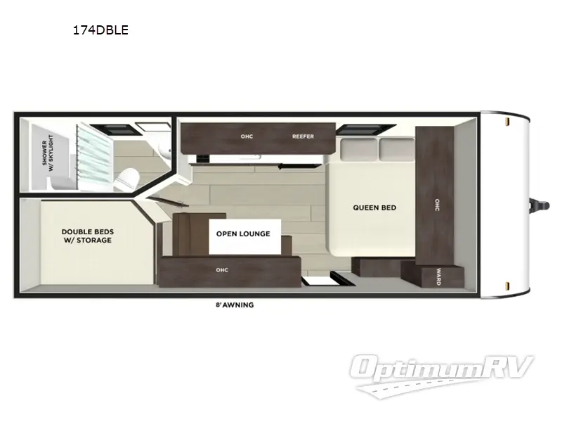 2026 Forest River Wildwood FSX 174DBLE Floorplan Photo