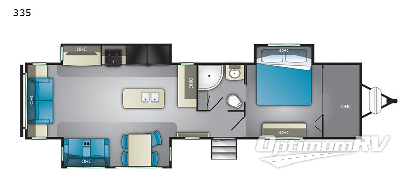 2018 Heartland Mallard 335 RV Floorplan Photo