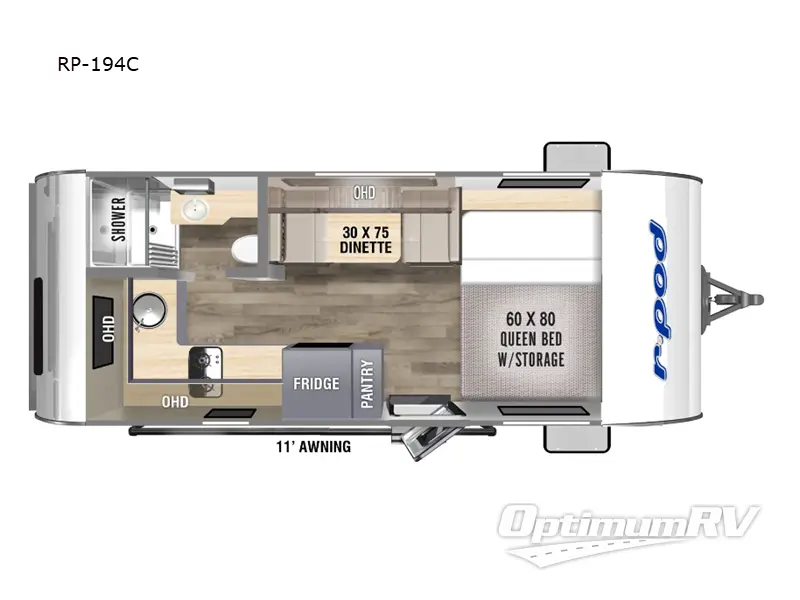 2024 Forest River R Pod RP-194C RV Floorplan Photo