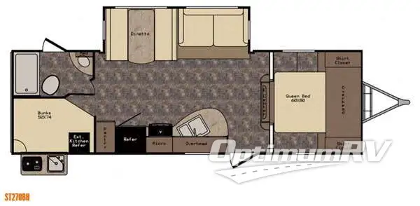 2016 CrossRoads Sunset Trail Super Lite ST270BH RV Floorplan Photo