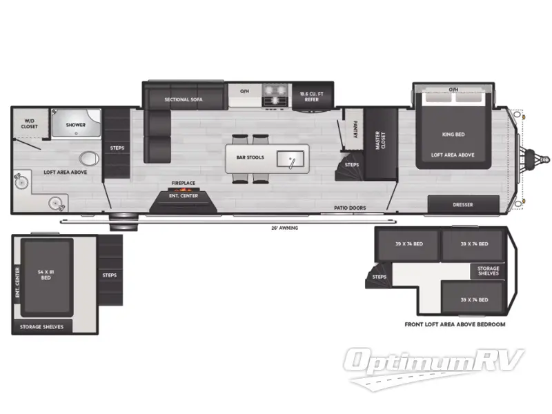 2024 Keystone Retreat 39CLDL Floorplan Photo
