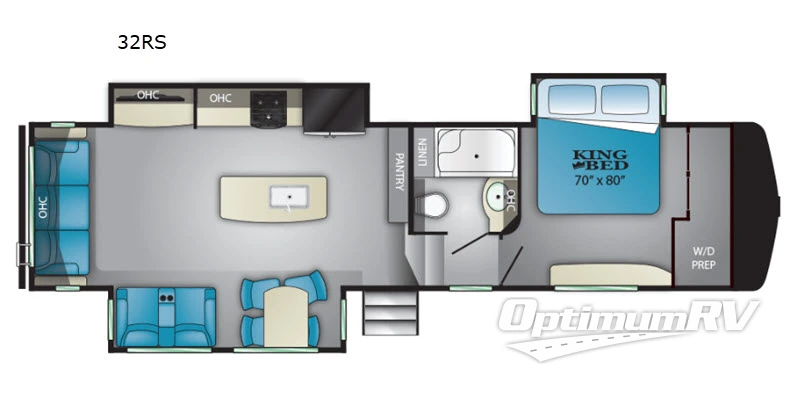 2020 Heartland Bighorn Traveler 32RS Floorplan Photo