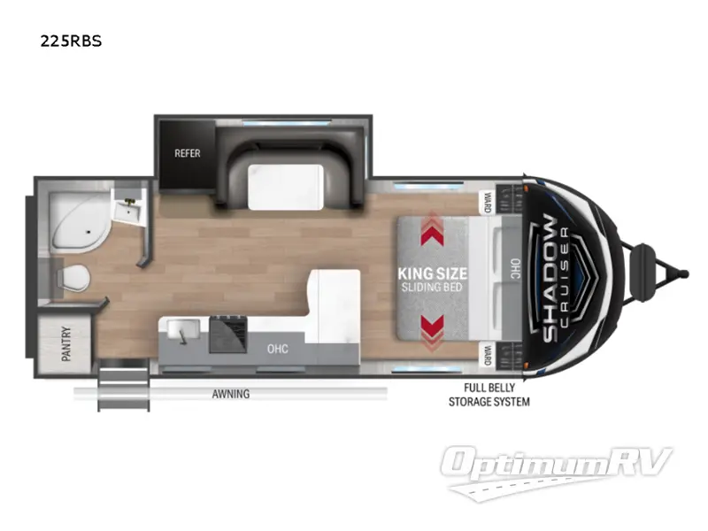 2022 Cruiser Shadow Cruiser 225RBS RV Floorplan Photo