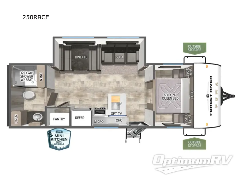 2026 Palomino Puma Camping Edition 250RBCE RV Floorplan Photo