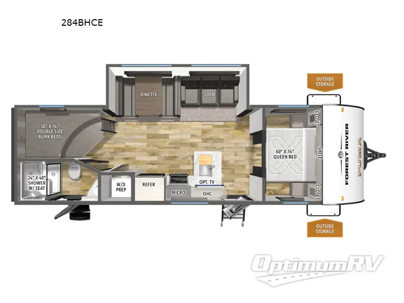 2026 Forest River Puma Camping Edition 284BHCE RV Floorplan Photo