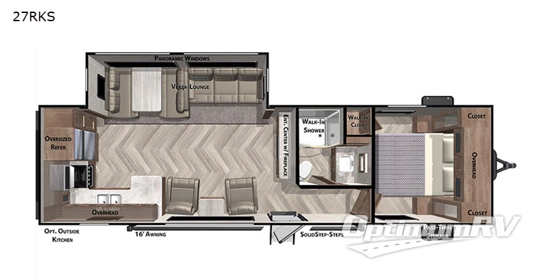 2020 Forest River Salem 27RKS Floorplan Photo