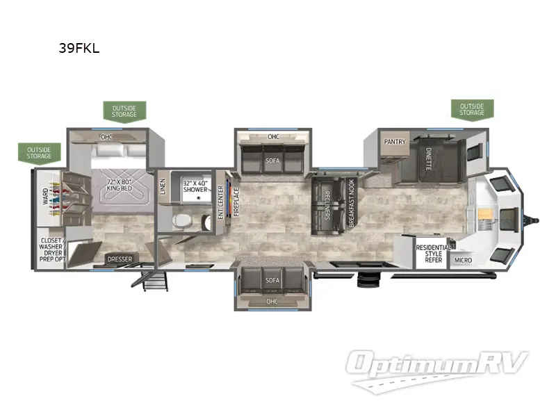 2026 Palomino Puma Destination 39FKL Floorplan Photo