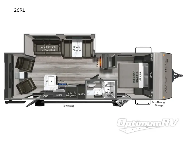 2025 Dutchmen Aspen Trail LE 26RL Floorplan Photo