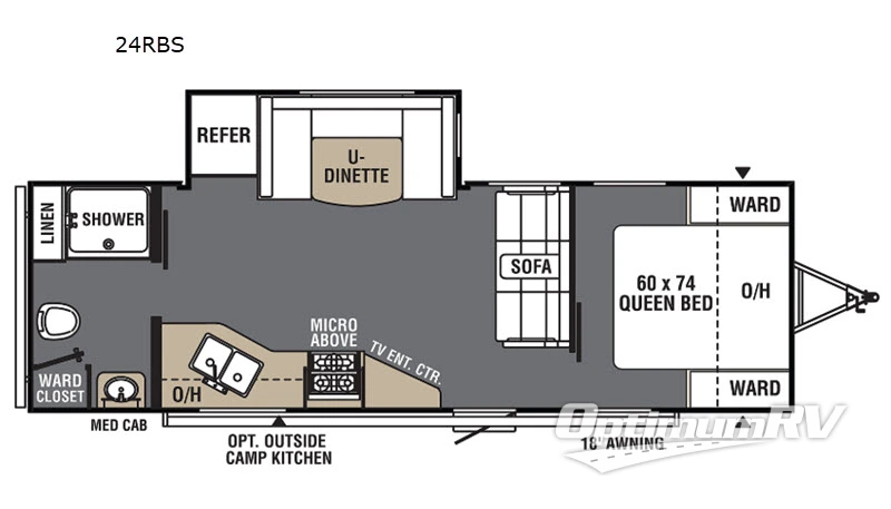 2020 Forest River Viking Ultra-Lite 24RBS Floorplan Photo