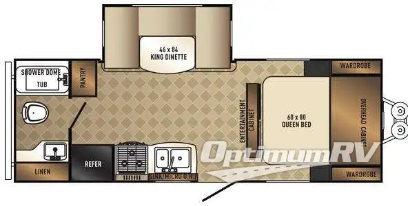 2016 Palomino SolAire Ultra Lite 20RBS RV Floorplan Photo