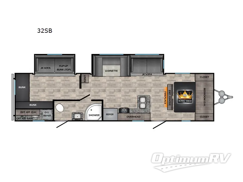 2021 CrossRoads Volante 32SB Floorplan Photo