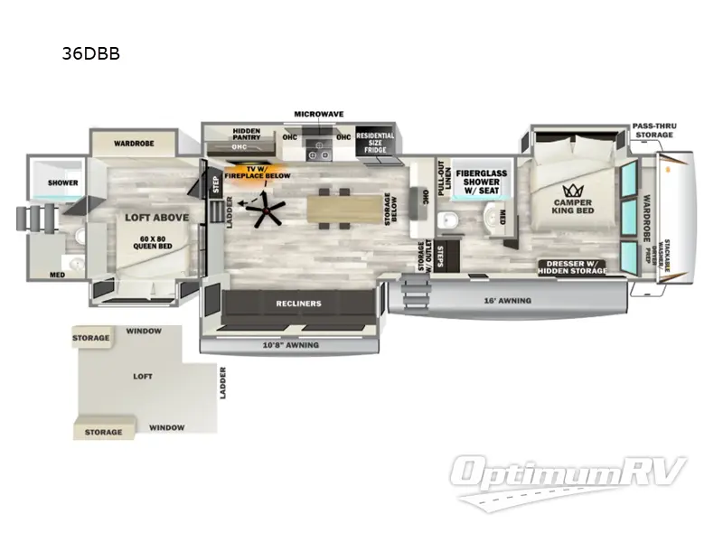 2026 Forest River Sabre 36DBB Floorplan Photo