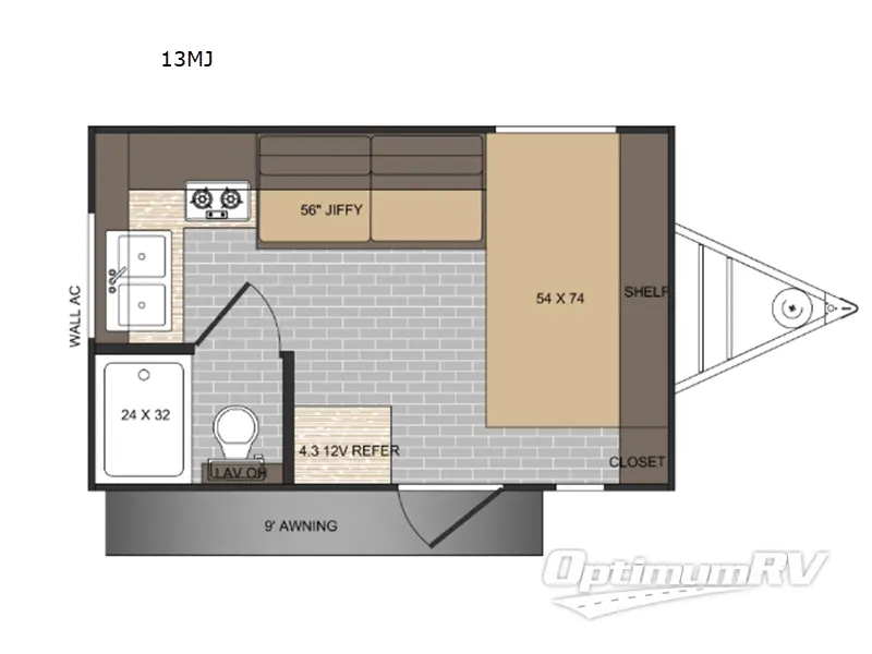 2026 Sunset Park Sun Lite LTD 13MJ RV Floorplan Photo