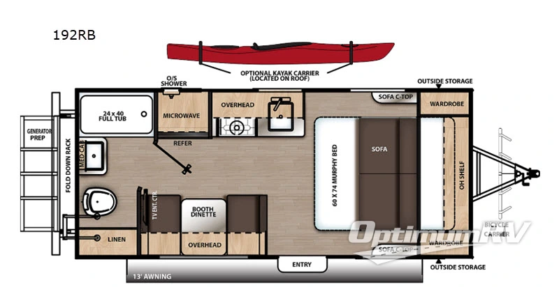 2020 Coachmen Catalina Expedition 192RB Floorplan Photo