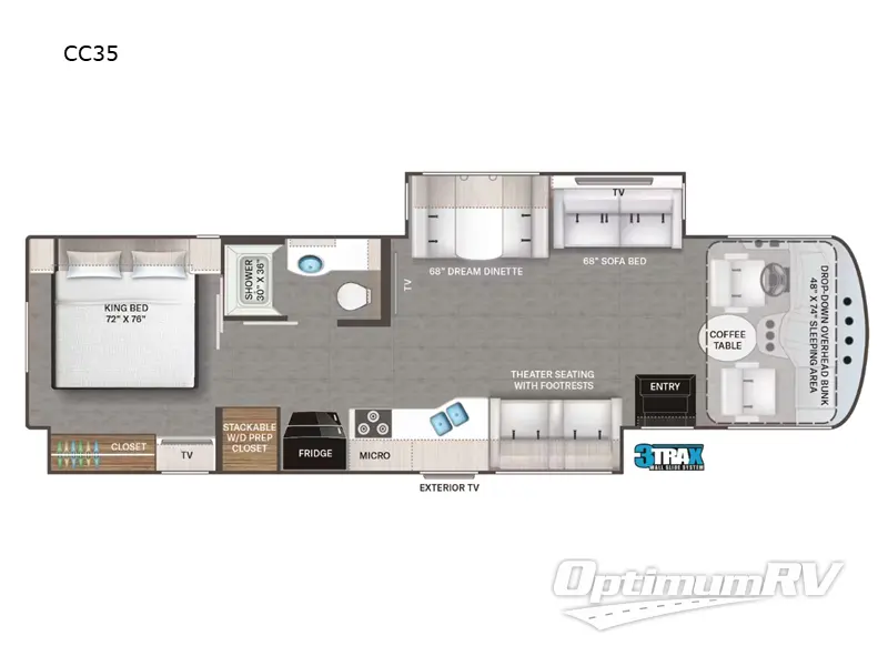 2024 Thor Indigo CC35 Floorplan Photo