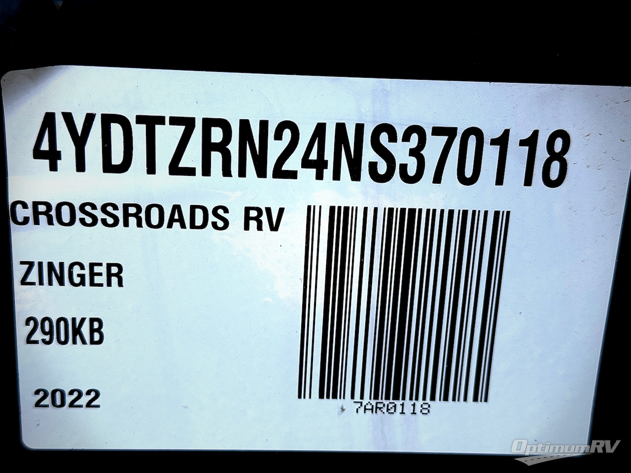 2022 CrossRoads Zinger ZR290KB Photo 18