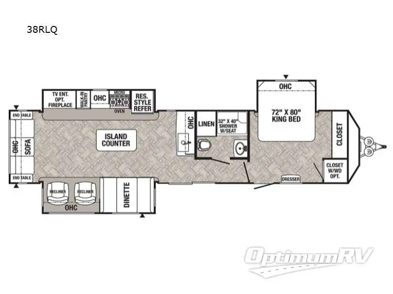 2022 Palomino Puma Destination 38RLQ RV Floorplan Photo