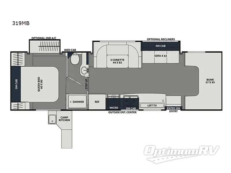 2022 Coachmen Leprechaun Premier 319MB Ford 450 Floorplan Photo