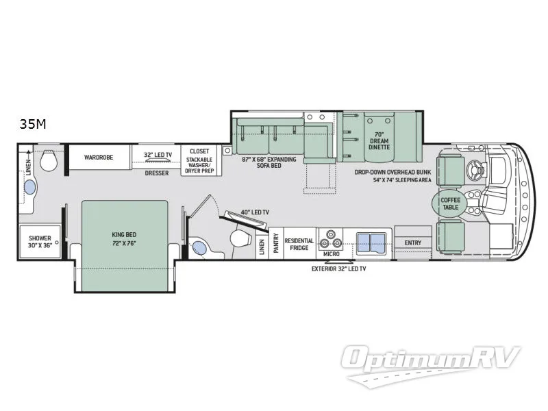 2017 Thor Windsport 35M Floorplan Photo