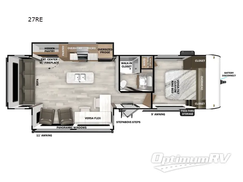 2025 Forest River Salem 27RE Floorplan Photo