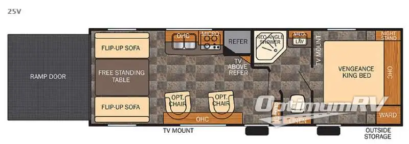 2015 Forest River Vengeance Super Sport 25V Floorplan Photo