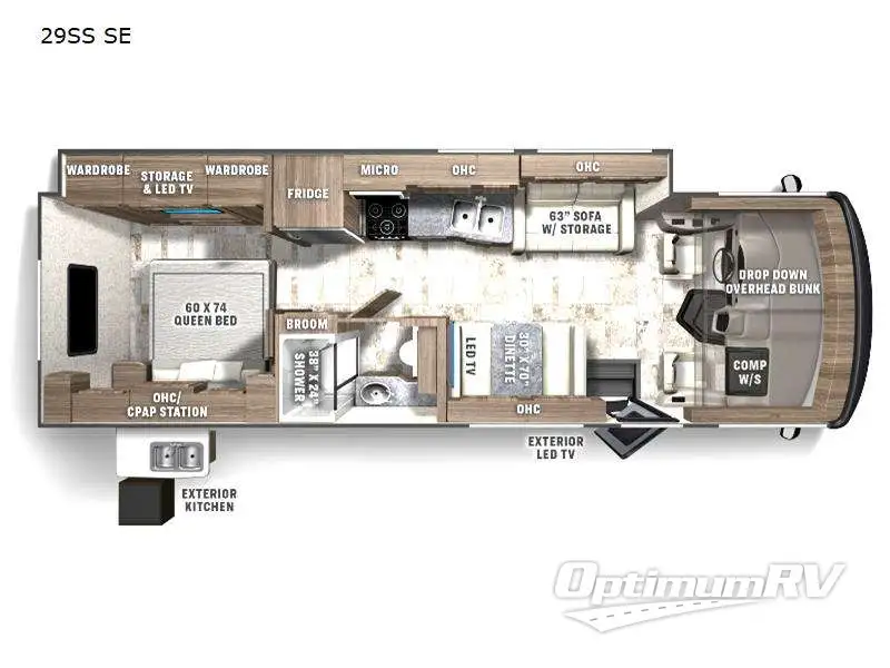 2023 Coachmen Encore SE 29SS RV Floorplan Photo