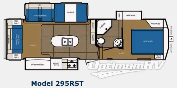 2013 Prime Time Crusader 295RST Floorplan Photo