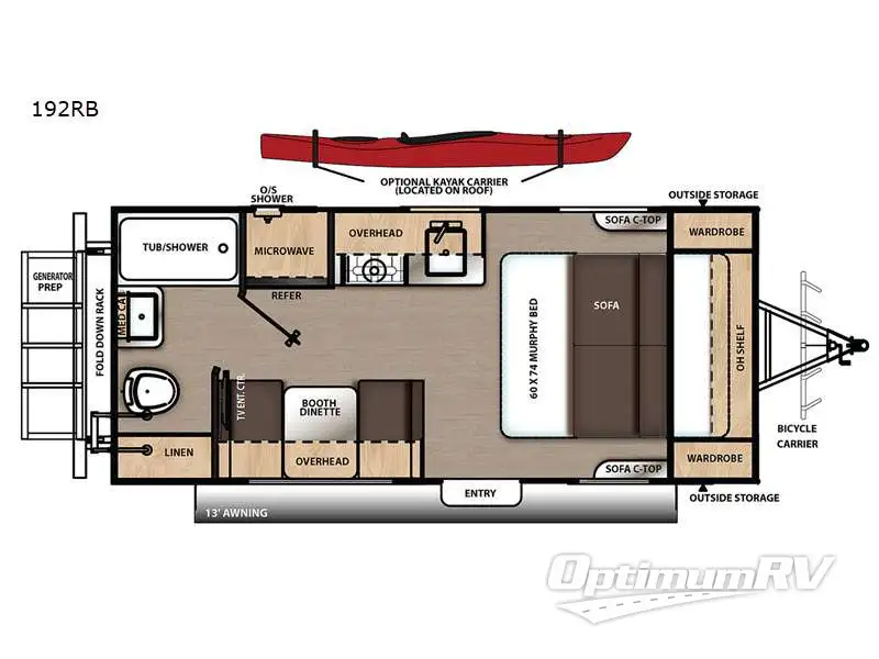 2021 Coachmen Catalina Expedition 192RB Floorplan Photo