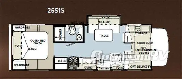 2012 Forest River Forester 2651S RV Floorplan Photo