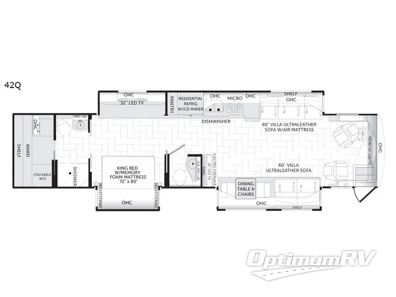 2017 American Coach American Revolution 42Q Floorplan Photo