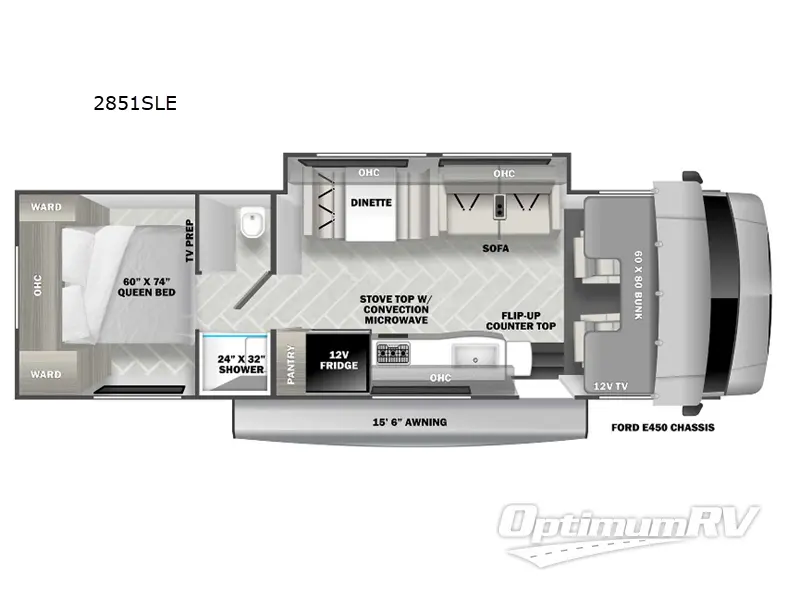 2025 Forest River Forester LE 2851SLE Ford Floorplan Photo