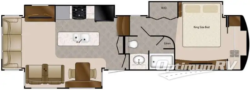 2016 DRV Luxury Suites Elite Suites 38 RSB3 Floorplan Photo