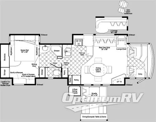 2007 Itasca Ellipse 40FD Floorplan Photo