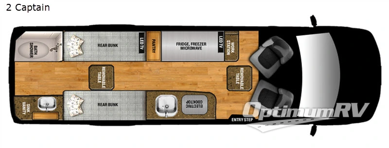 2018 Regency Xalta 2 Captain Floorplan Photo