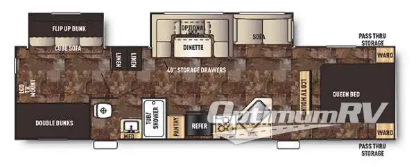 2015 Forest River Cherokee 294BH RV Floorplan Photo