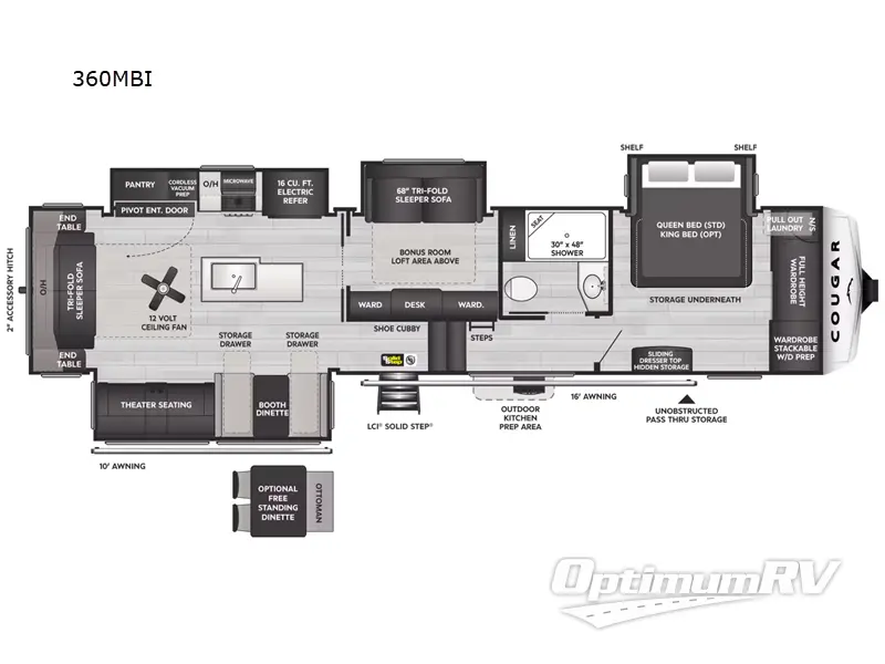 2025 Keystone Cougar 360MBI Floorplan Photo