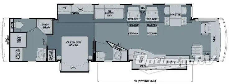 2009 Newmar Dutch Aire 4331 Floorplan Photo