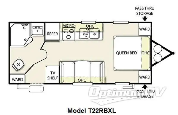 2011 Forest River Salem Cruise Lite 22RBXL Floorplan Photo