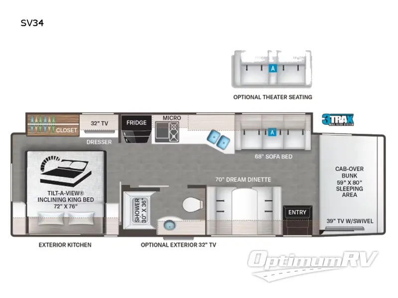 2022 Thor Magnitude SV34 Floorplan Photo