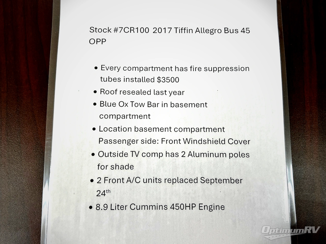 2017 Tiffin Allegro Bus 45OPP Photo 32